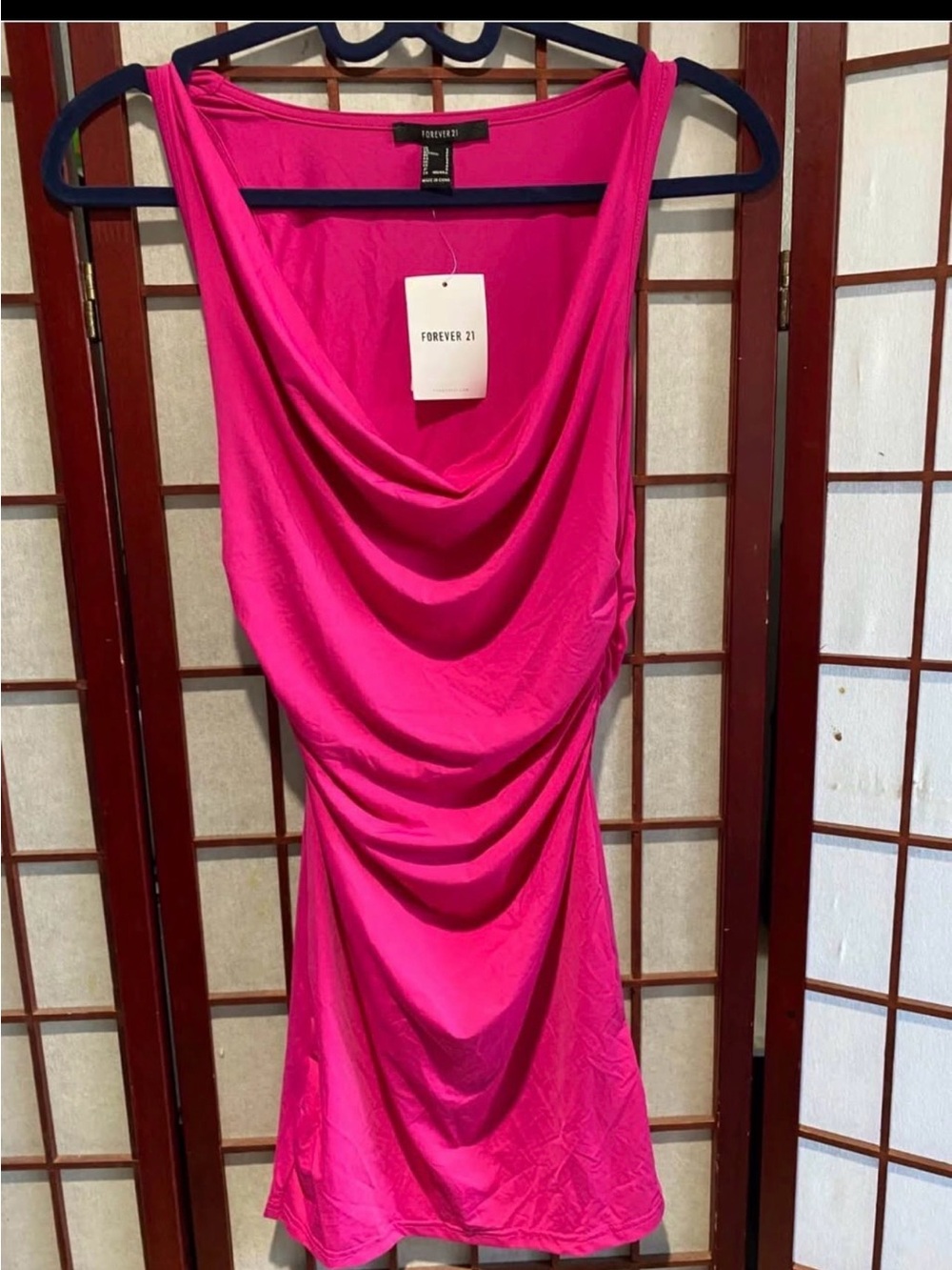 Cowl neck summer dress